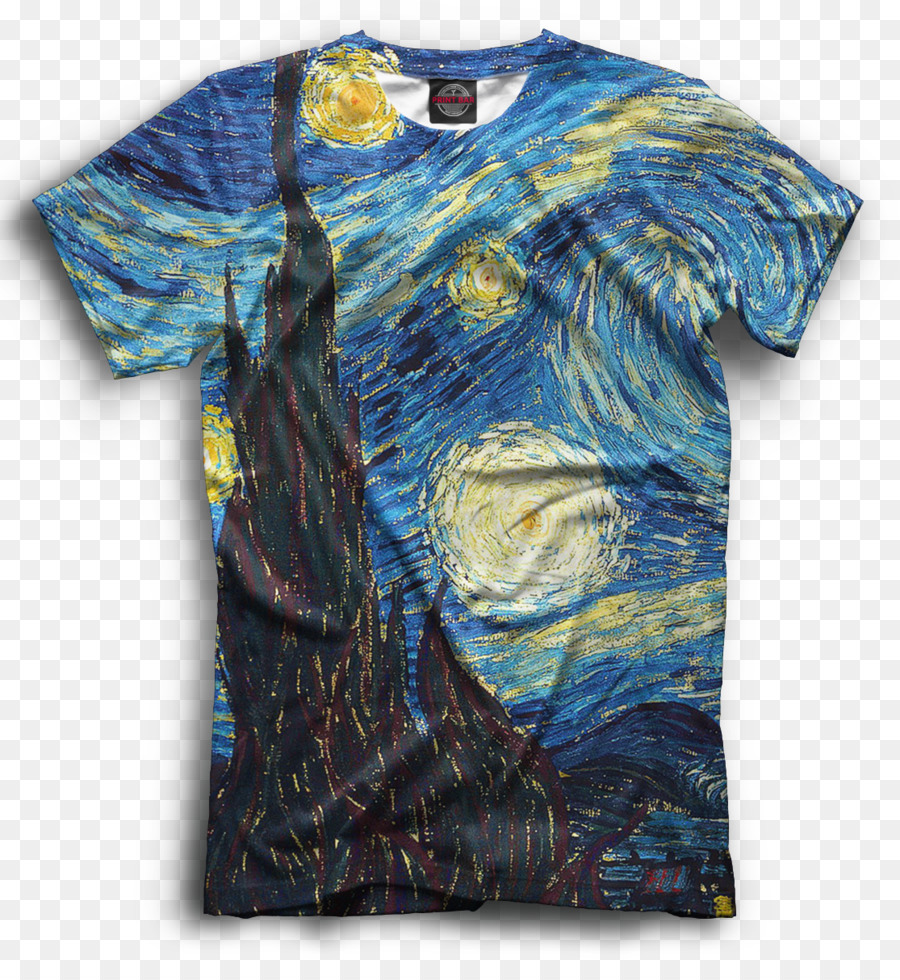 T-shirt La Notte Stellata di pittura Pittore - Maglietta