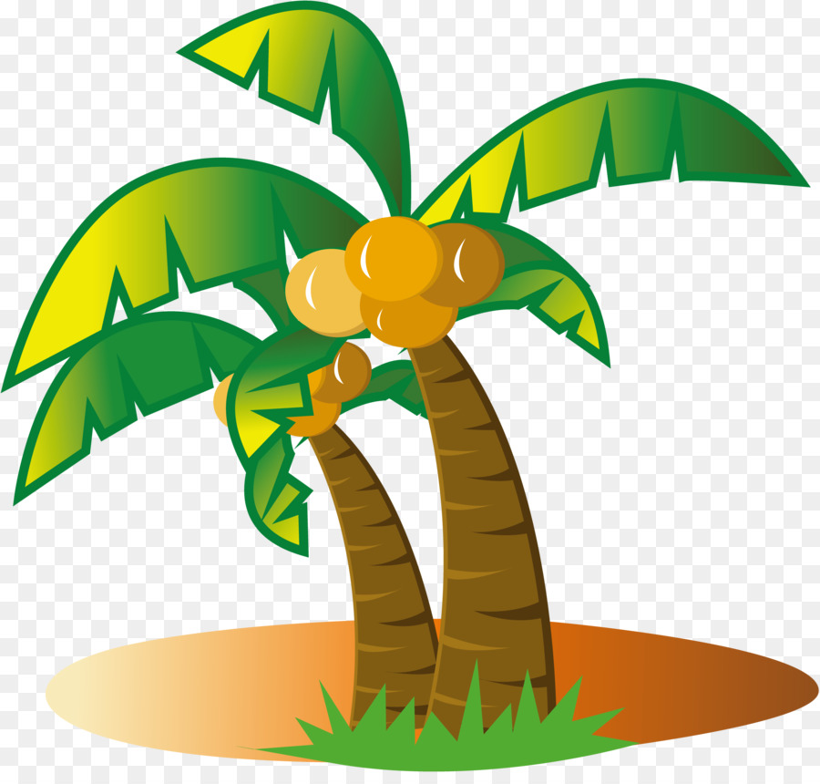 Clip-art Palmen Coconut Leaf ココヤシ - Kokos