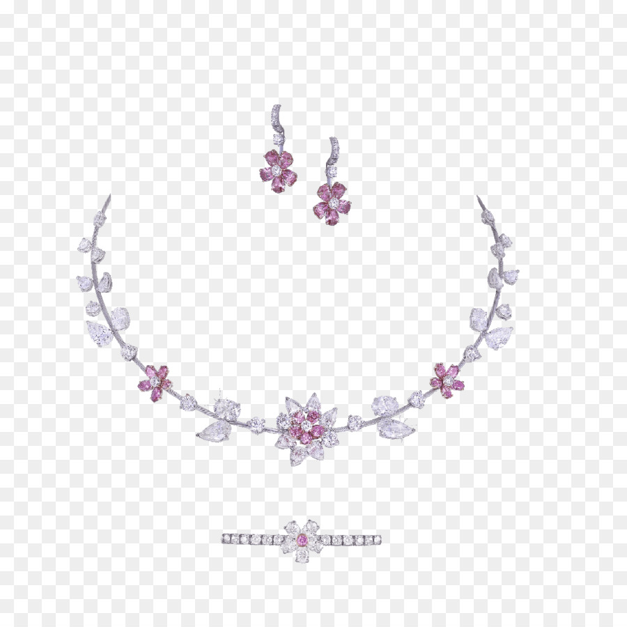 Halskette Ohrring Schmuck Moussaieff Red Diamant Karat - Halskette