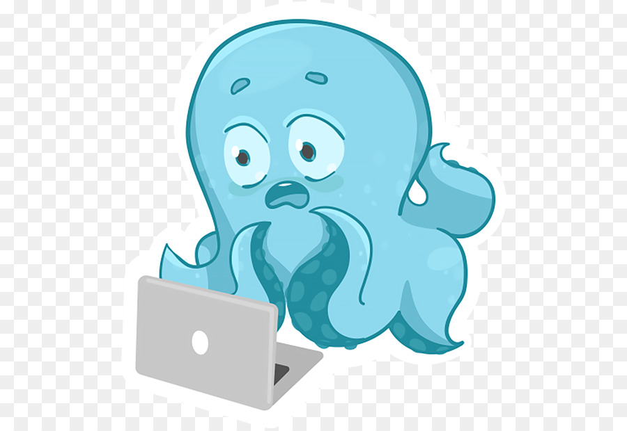 Bạch tuộc Sticker Clip nghệ thuật bức Điện Văn bản - đợi, octopus