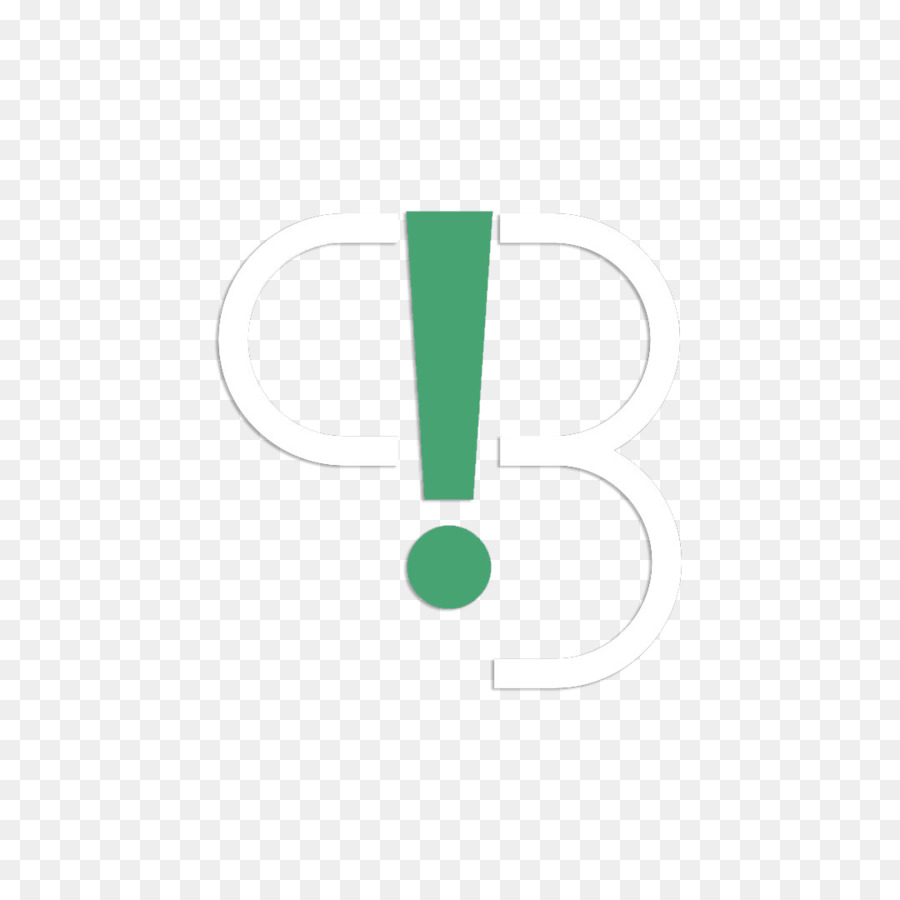 Marca Logo design del Prodotto Verde - punto esclamativo sull'icona sfondo trasparente
