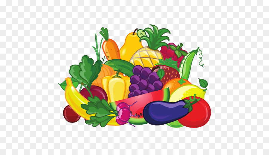 Vektor-Grafik-Obst-Gemüse-clipart-Bild - pflanzliche