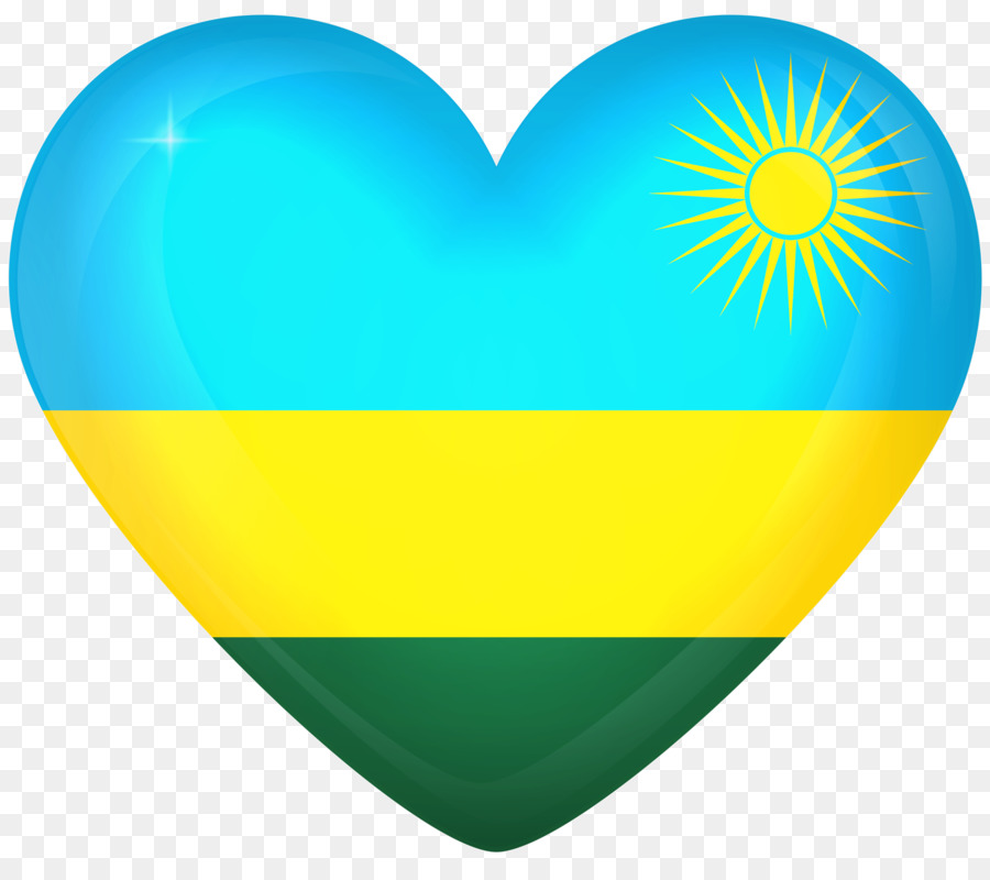 Flagge von Ruanda Flagge Karte - Flagge