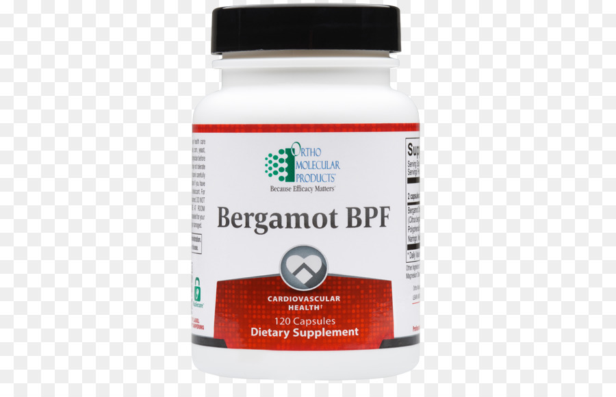 Nahrungsergänzungsmittel Bergamotte BPF 30 / 2 Kapseln Ortho-Molekularen Produkten, Adapten, 120 Kapseln Ortho-Molekularen Produkten Bergamotte BPF Capsules, 60-Count - Gesundheit