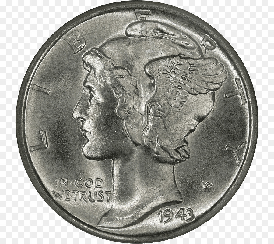 Mercury dime Moneta Walking Liberty mezzo dollaro Stati Uniti Mint - Moneta