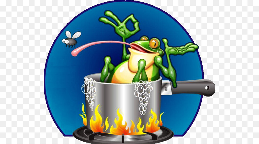 Kochende Frosch-Anekdote Idee, Die Fünfte Disziplin - Frosch