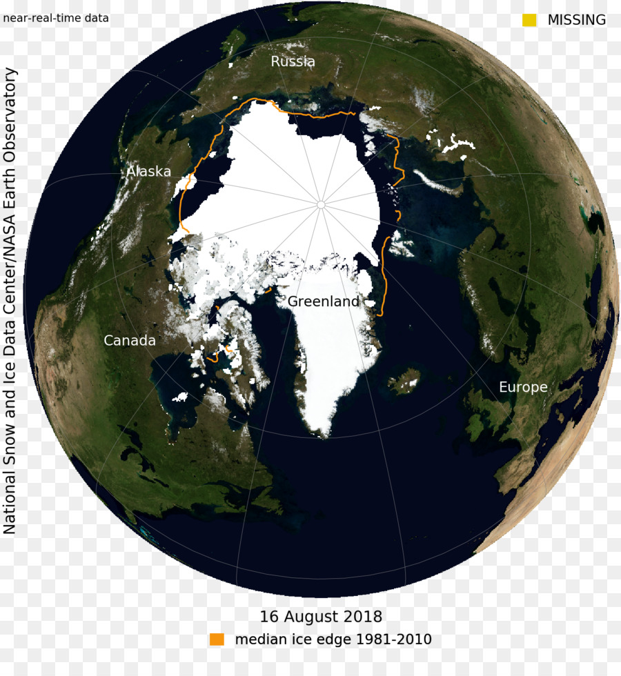 Arktis Polar-Regionen der Erde-Arktis-Packeis National Snow and Ice Data Center-Gletscher - Eis