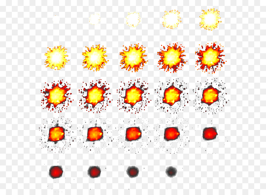 Sprite Explosions Bild, Computer Grafik, 8 bit - Sprite