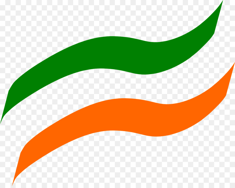 Clipart Green Leaf Line Logo - Indische Flagge