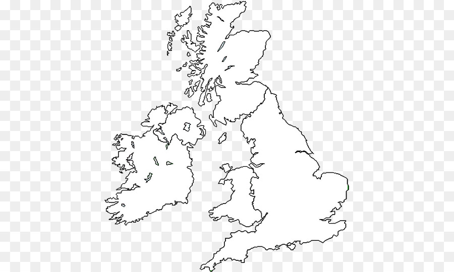 Gran Bretagna British Isles Blank map mappa del Mondo - mappa