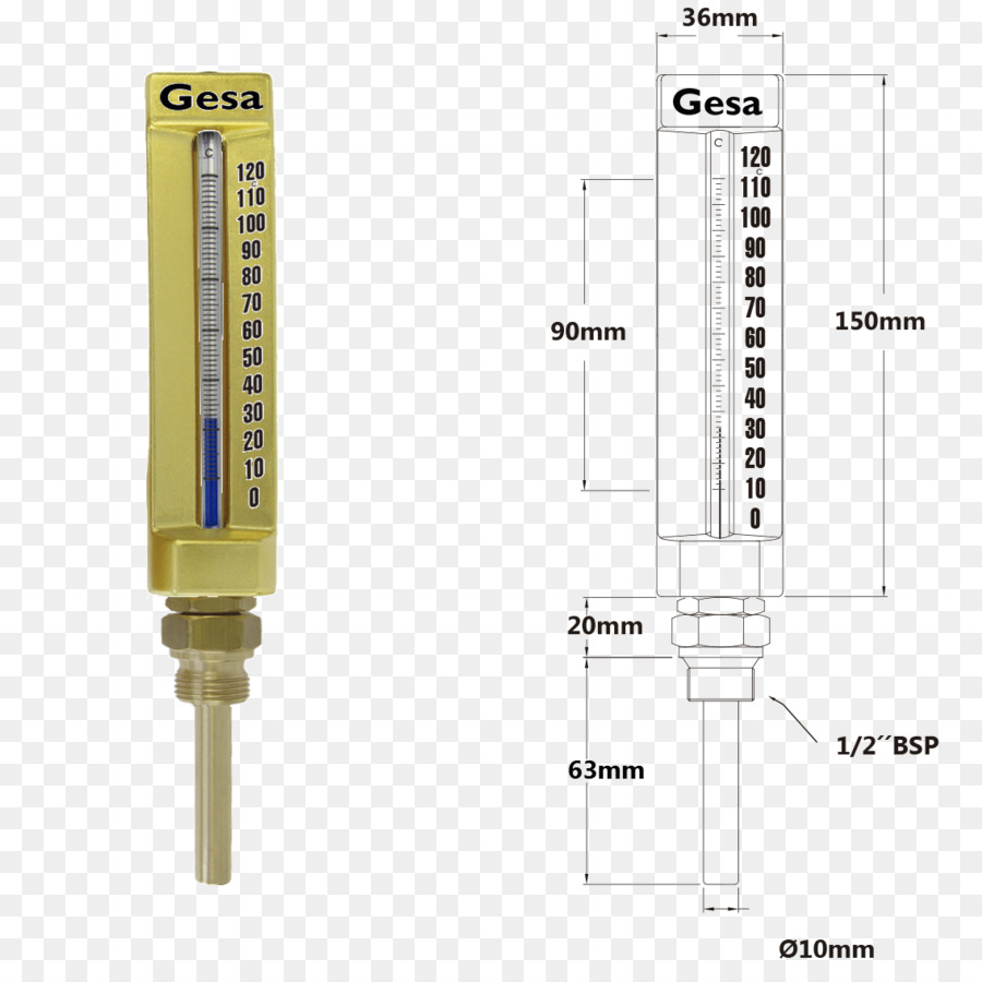 Quecksilber-in-Glas-thermometer Temperatur-Celsius Manometer - Glas
