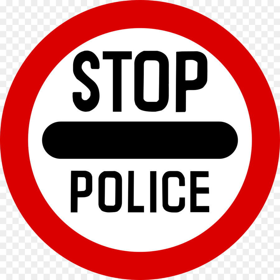 Polizei-Verkehrszeichen Stop-Schild Verkehrszeichen in Singapur - Polizei