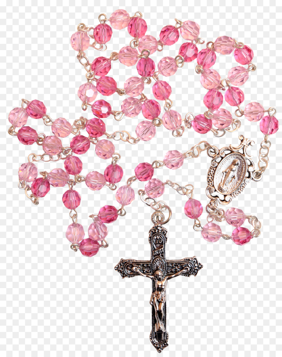 Rosenkranz Gebetskette Vaterunser, das christliche Kreuz - Rosenkranz