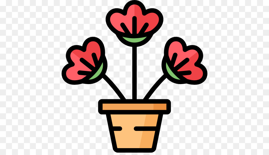 Clip art Icone di Computer Grafica Vettoriale Scalabile Icona di design - vaso di fiori
