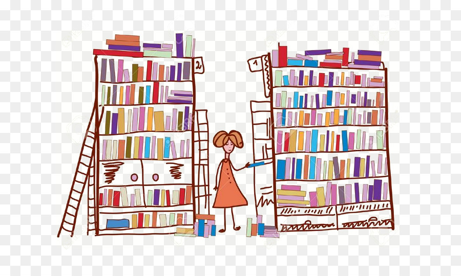 Library Cartoon png download - 736*758 - Free Transparent Drawing png  Download. - CleanPNG / KissPNG