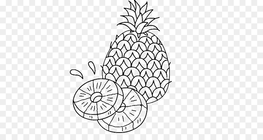 Malbuch Ananas Zeichnung Frucht Bild - Ananas