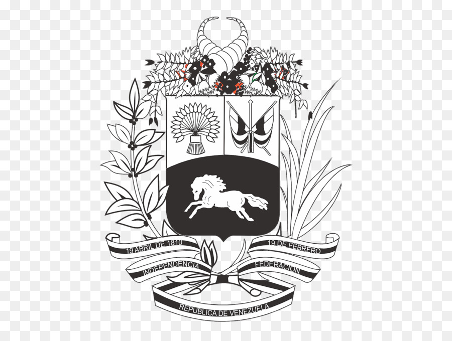 Wappen von Venezuela Logo Illustration Rosette - Schild