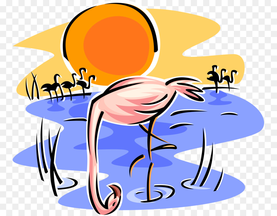 Văn bản có Nghĩa là Clip nghệ thuật giả hòa Bình - miễn phí véc tơ flamingo