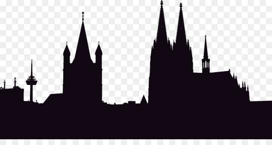 Grafica vettoriale di Costruzione Silhouette Cattedrale di Colonia Fotografia - edificio