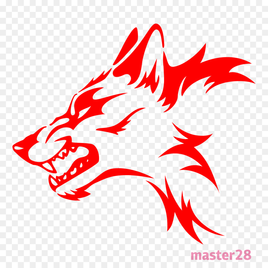 Hình Xăm Clip Nghệ Thuật Sói Vẽ - chó sói png tải về - Miễn phí trong suốt  đỏ png Tải về.
