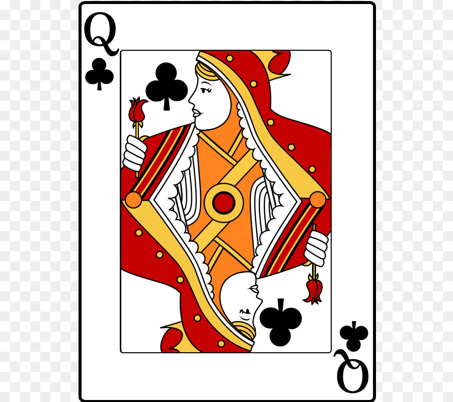 Königin der Herzen-clipart-Karte Spielen - Königin
