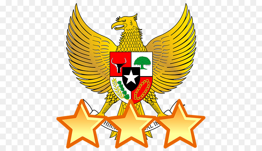 Pancasila Costituzione di Garuda Indonesia emblema Nazionale di Indonesia - bandiera indonesia