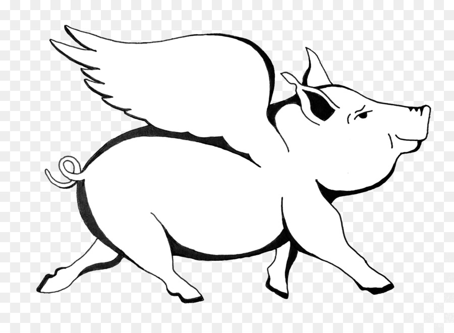Flying Pig Marathon Backenbart, Wenn Schweine Fliegen Die Flying Pig Dance Studio - Schwein