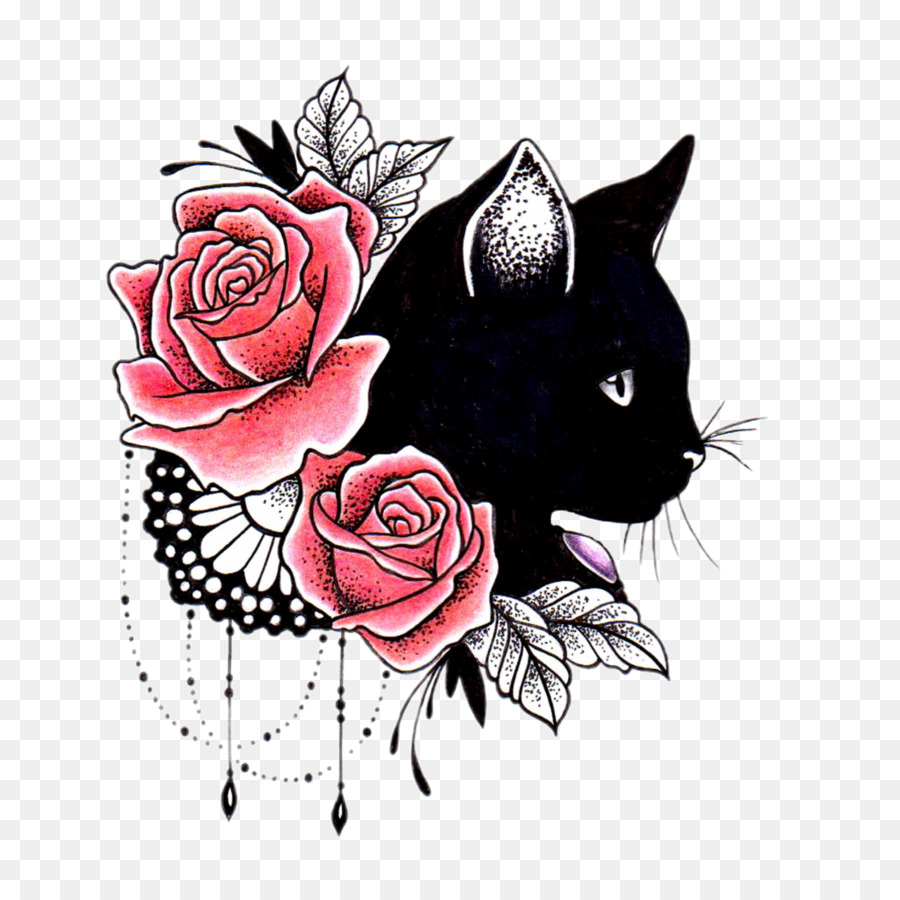 Gắt gỏng hình Xăm con Mèo con Mèo con Tshirt màu Đen mèo  mèo đen png tải  về  Miễn phí trong suốt Mõm png Tải về