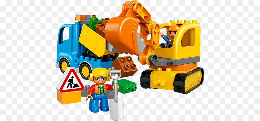 LEGO 10812 DUPLO Camion & Escavatore Cingolato Lego minifigure di Costruzione - escavatore
