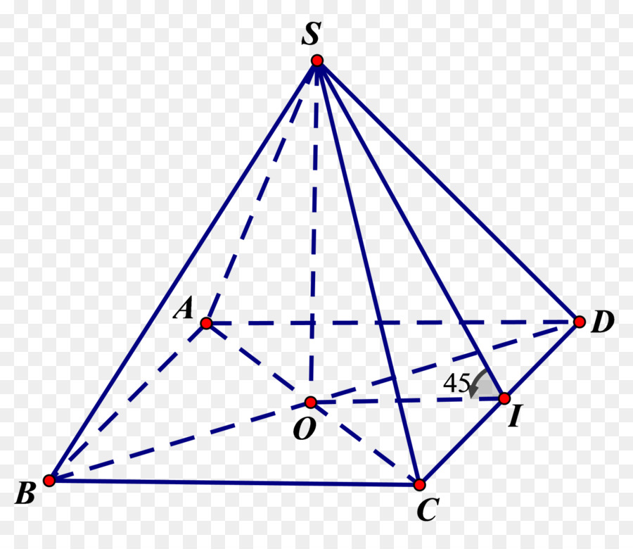 Dreieck, Pyramide, Quadrat Diagonal - Dreieck
