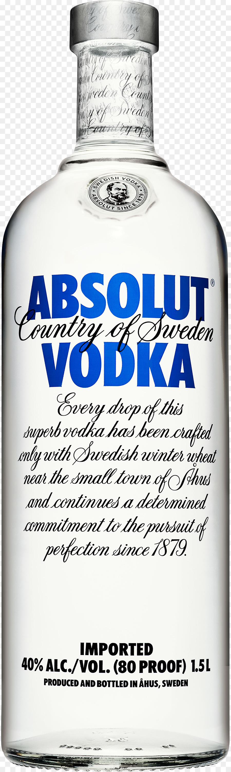Absolut Vodka Glas Flasche Smirnoff - Wodka