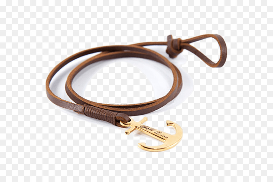 Armband Gold Leder Halskette Charms & Anhänger - Gold