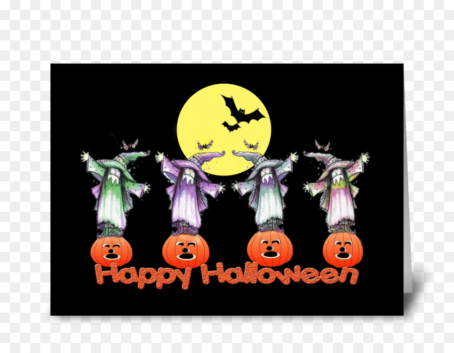 Saluto & Carte di Nota di Carattere Halloween messaggi di Testo - gnome strega