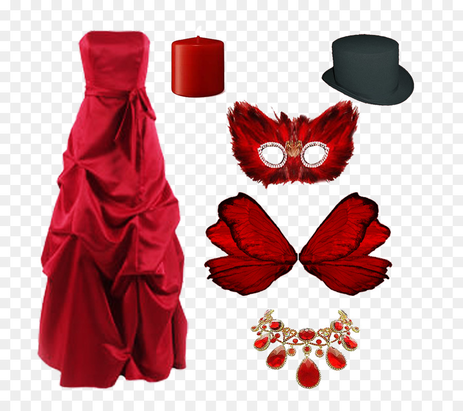 Kleid Rot Kostüm-design Kleidung Accessoires - Kleid