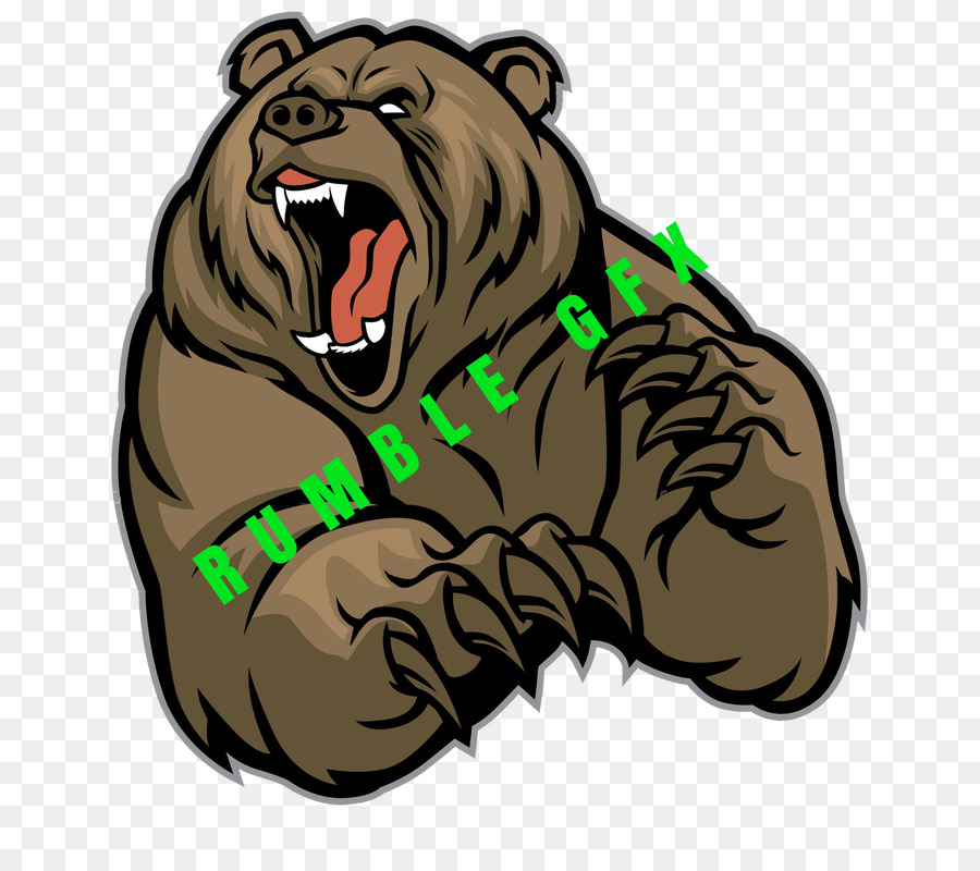 Grizzly bear-Vektor-Grafiken, Clip-art-Illustration - tragen