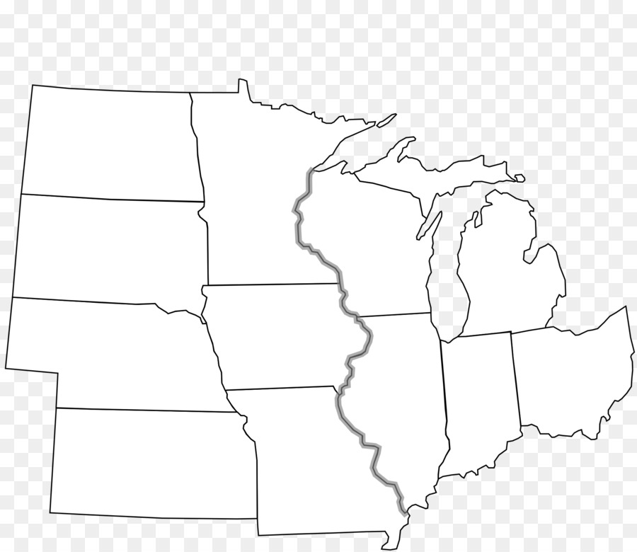 Mittleren Westen der Vereinigten Staaten Leere map Nordosten der Vereinigten Staaten - Anzeigen