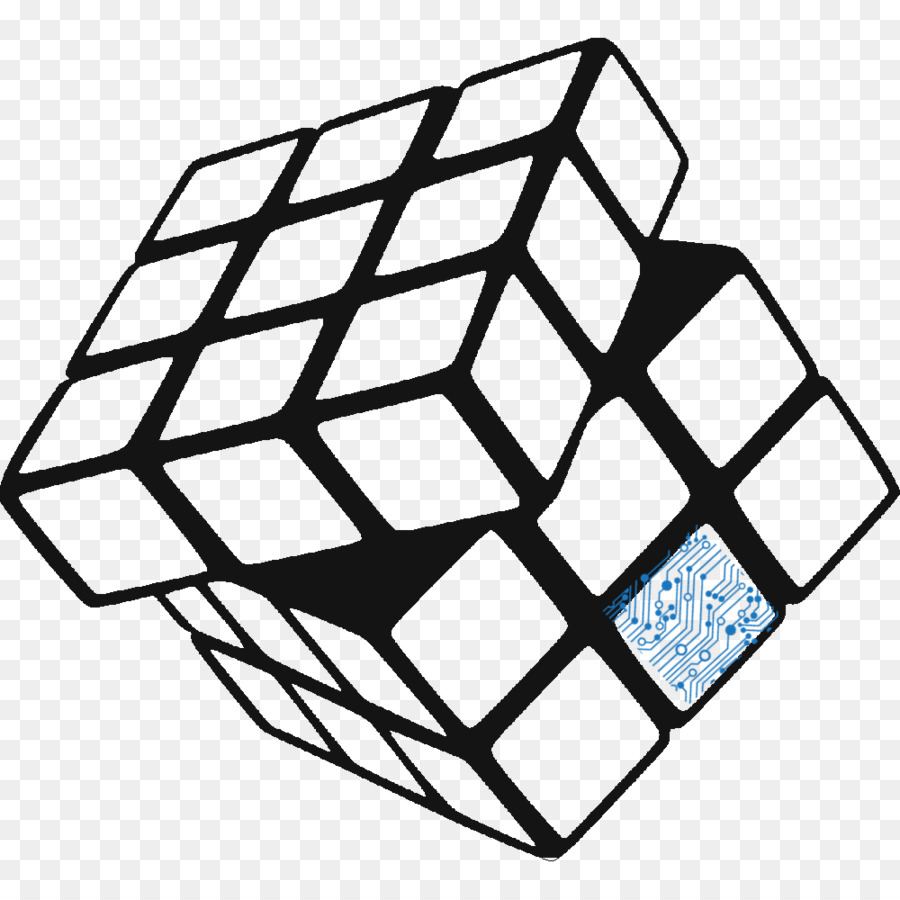 Wandtattoo Rubik ' s Cube Aufkleber Wandbild - Cube
