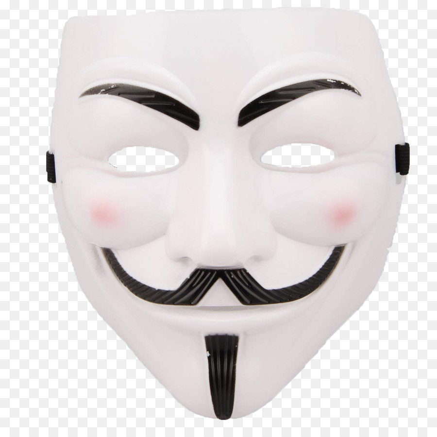Guy Fawkes Maske V für Vendetta Kostüm - Maske