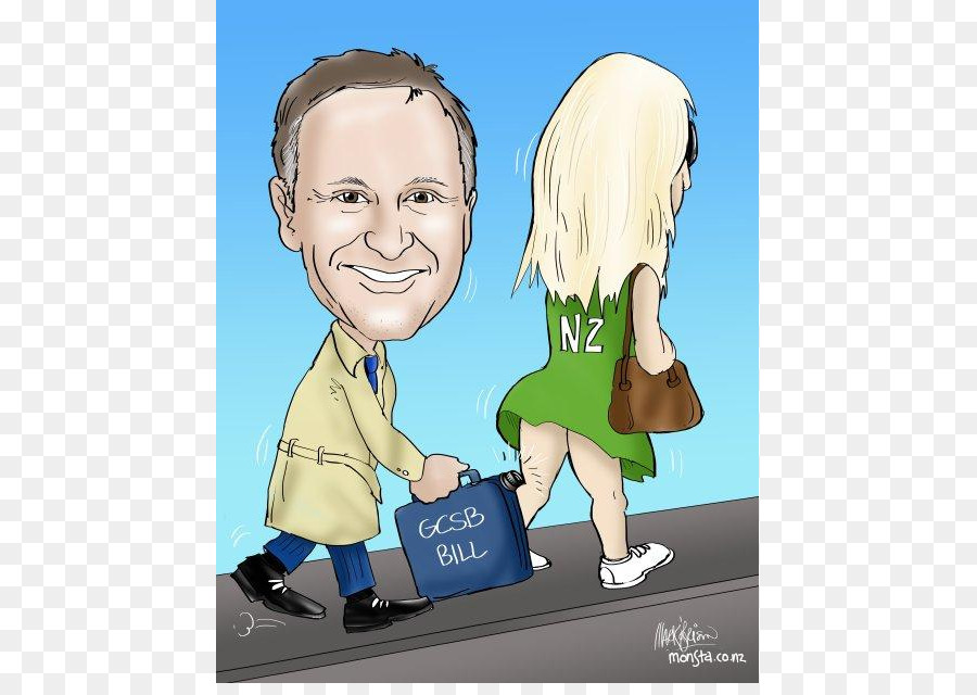 New Zealand National Party Boy Menschlichen Verhaltens Cartoon - 14 Uhr