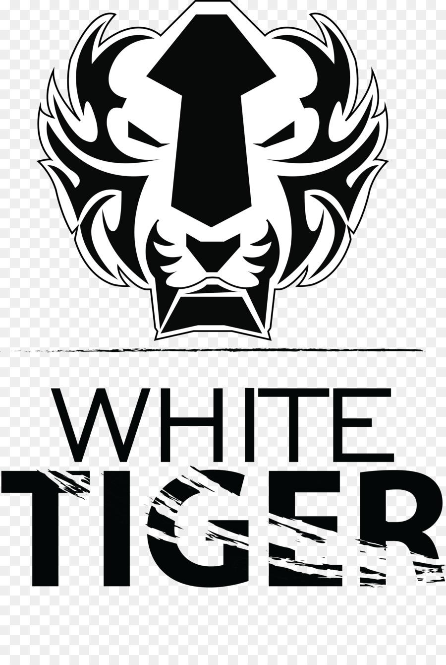 Logo Marke Font-Gesichts-Haar-Muster - die legendären weißen tiger