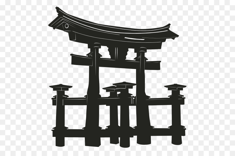 Itsukushima-Schrein Meiji-Schrein, Shinto-Schrein Torii-Vektor-Grafiken - japan Tempel