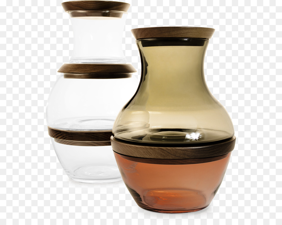 Vetro, arte Decorativa Vaso Trasparente, materiali di legno - vetro
