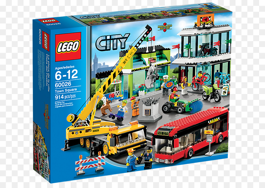 LEGO City 60026 Piazza della Città 60025 LEGO City Grand Prix Truck Lego minifigure Trasportatore di Monster Truck - lego city undercover karte