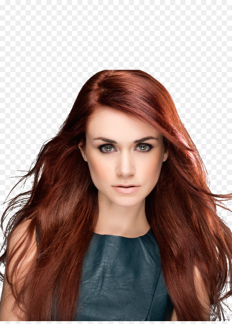 Dei capelli umani di taglio di capelli di colore Rosso dei capelli salone di Bellezza, capelli Castani - capelli