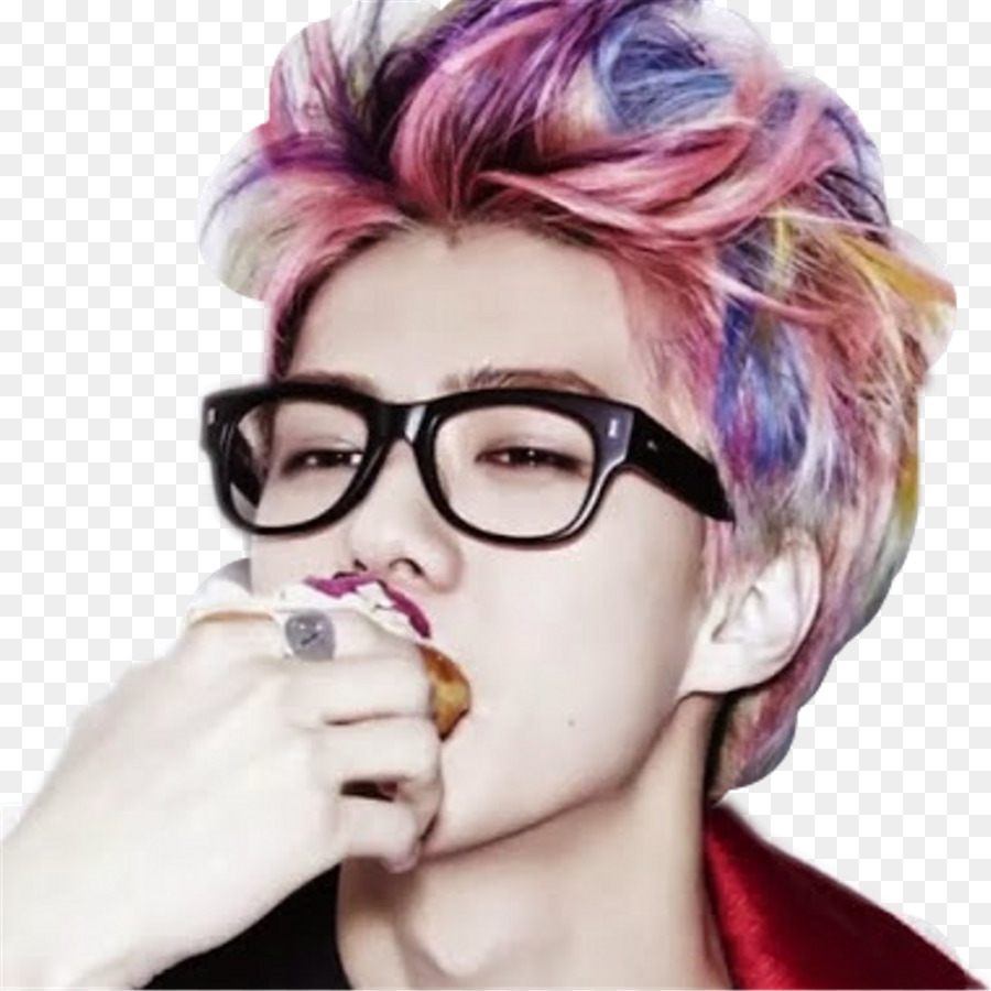 EXO taglio di capelli K-pop Rainbow - capelli