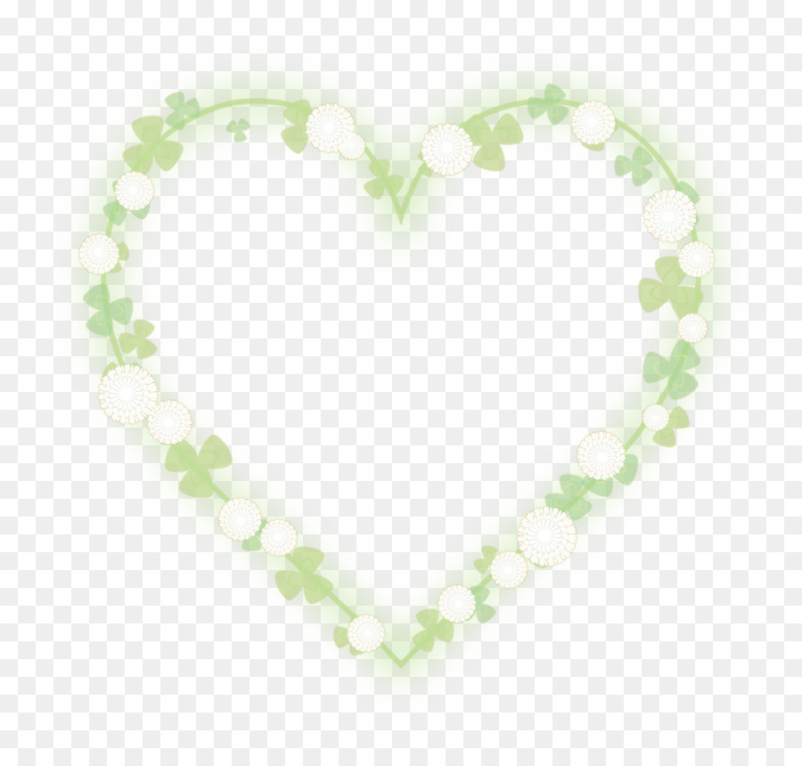 Hoa trái tim khung màu trắng clover.png - những người khác