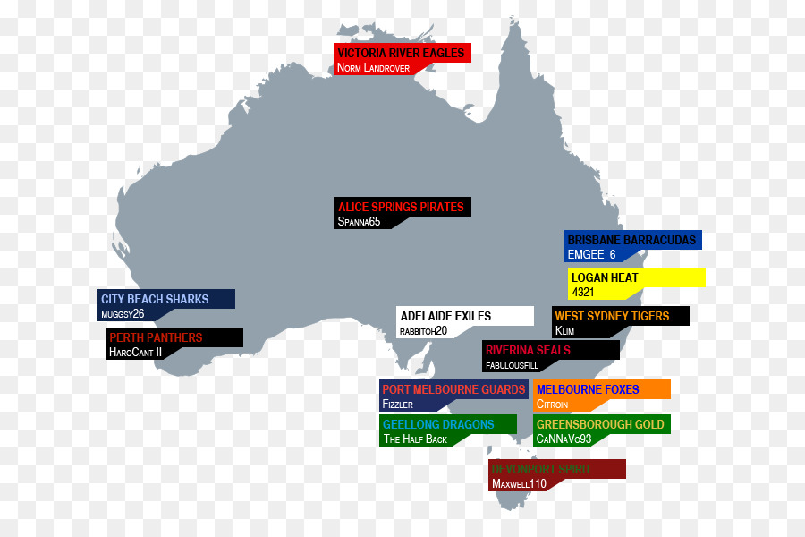 Australian Football League Posizione Squadra Mappa Perth - mappa