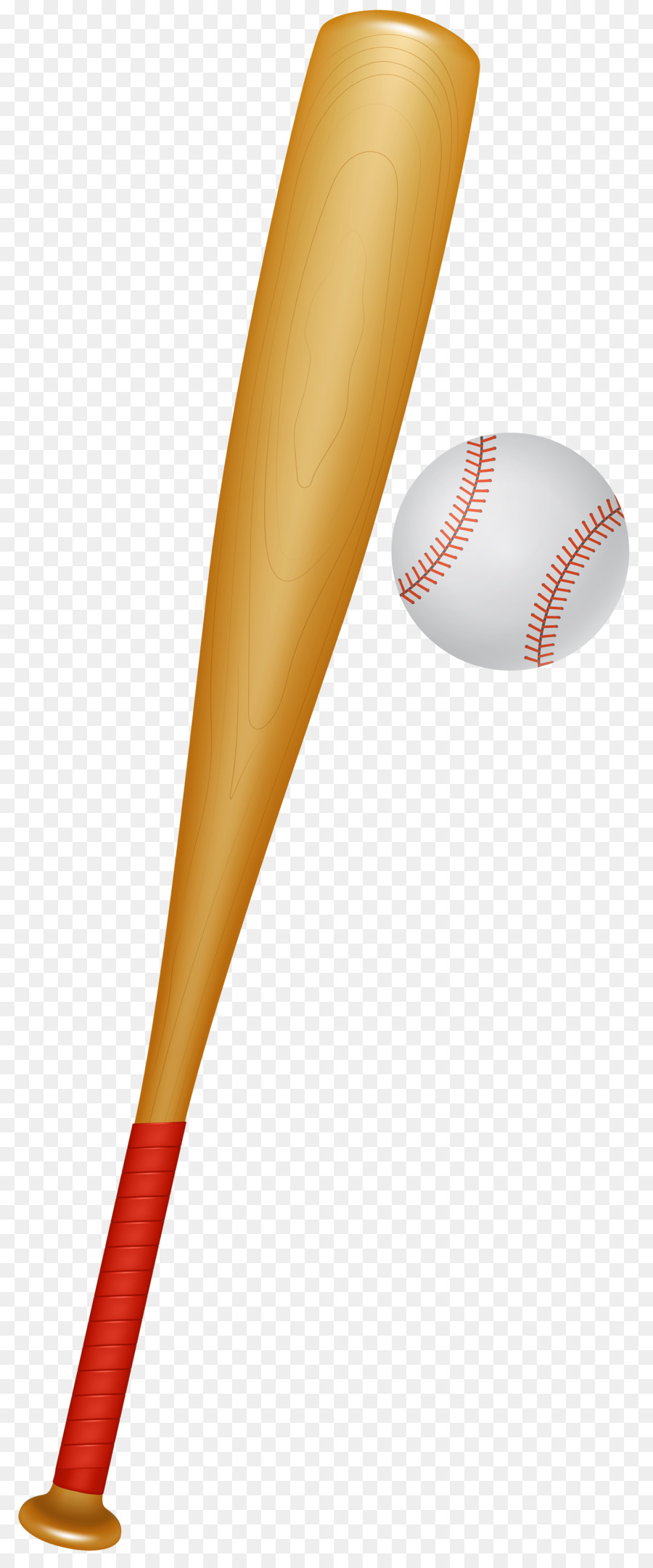 Бейсбольная бита с мячом