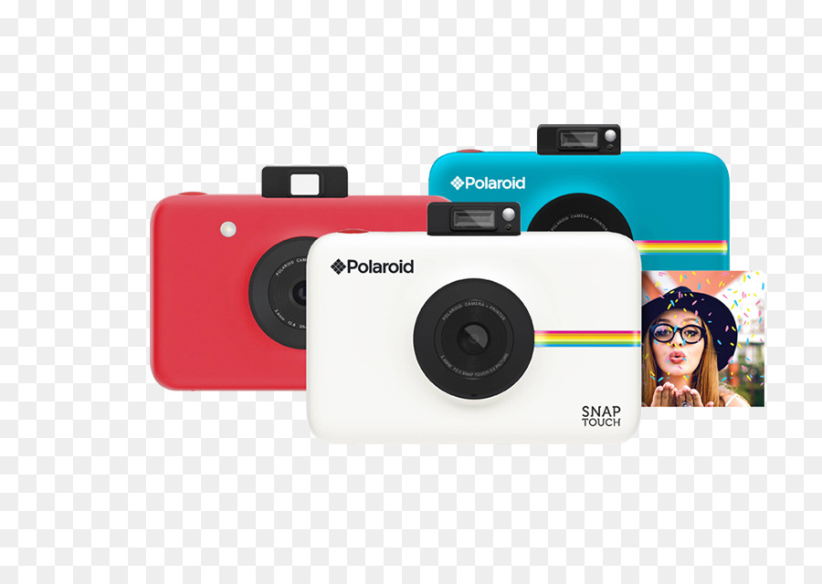 Polaroid Chụp Chạm 13.0 MP nhỏ Gọn, máy Ảnh Kỹ thuật số - 1080p - màu hồng Đỏ thì máy In - Máy ảnh