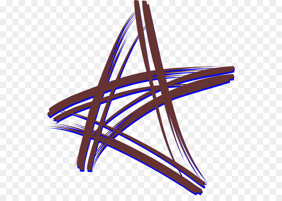 Grafica vettoriale Pennello stella a Cinque punte Clip art - stella